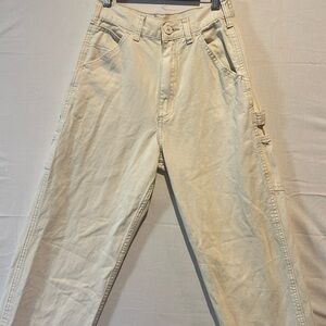 brandy melville cream carpenter/cargo/painter pants
0 sz